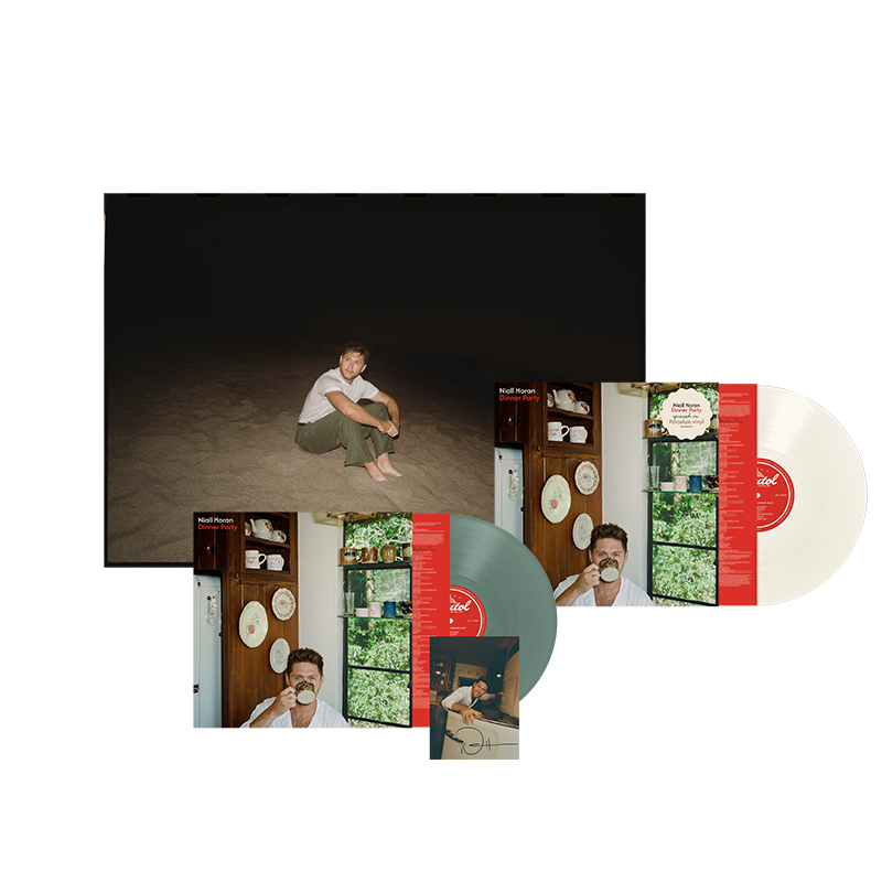 Dinner Party - Olive Vinyl + Porcelain Vinyl + Signed Art Card + Moonlight Beach Poster