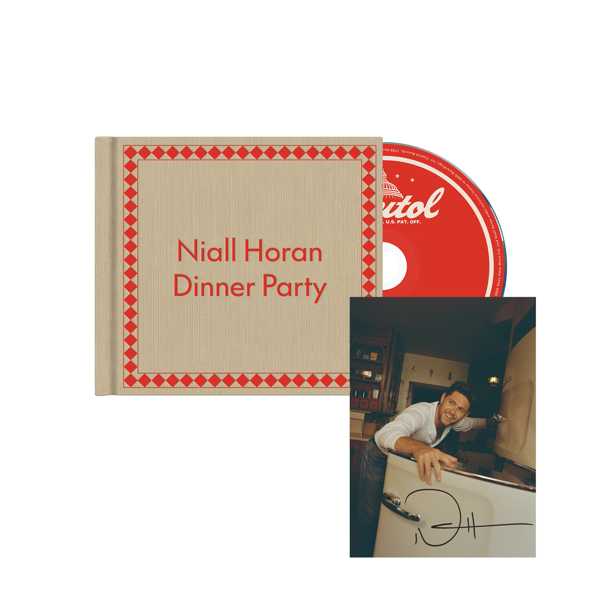 Dinner Party - Hardcover Book CD + Signed Art Card
