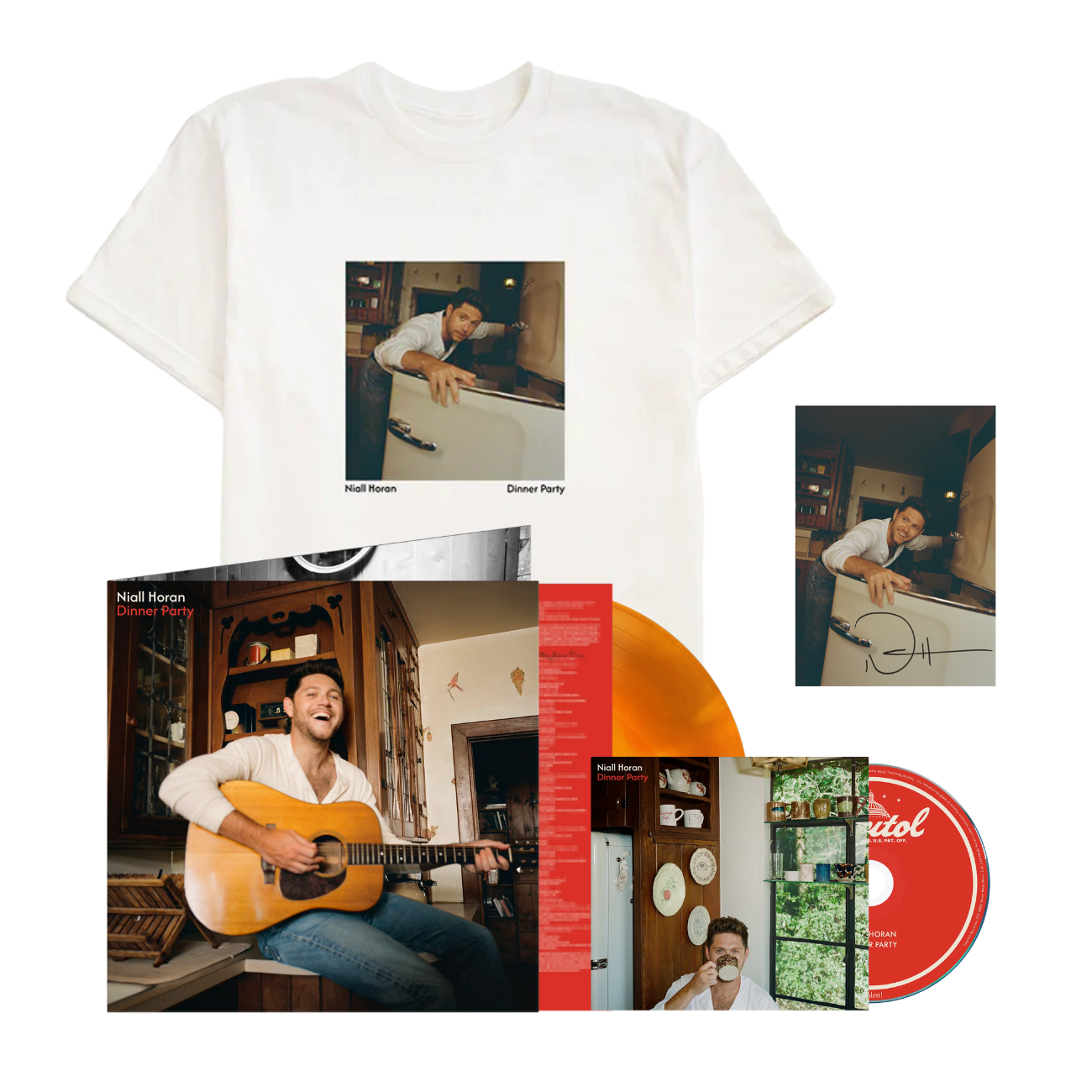Dinner Party - Candlelight Vinyl, CD, Photo T-Shirt + Signed Art Card