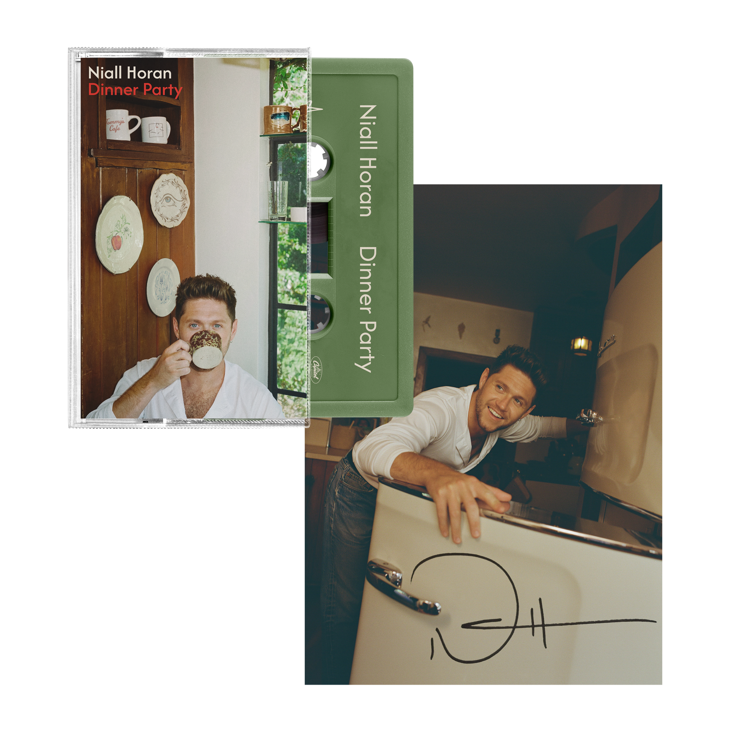 Dinner Party - Sage Cassette + Signed Art Card