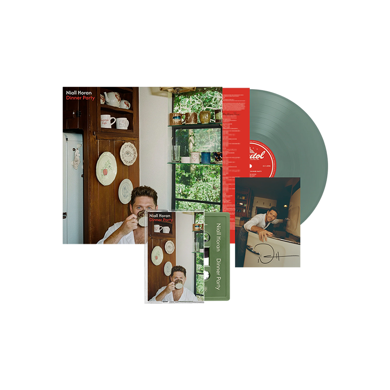 Dinner Party - Olive Vinyl + Sage Cassette + Signed Art Card